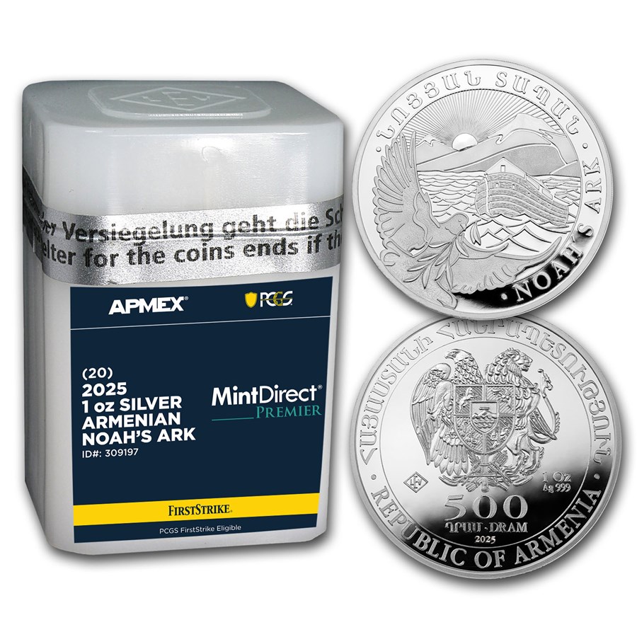 2025 Armenia 1 oz Silver Noah’s Ark (MD Premier + PCGS FS Tube)