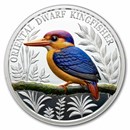 2025 Ascension Island 1 oz Silver Oriental Dwarf Kingfisher