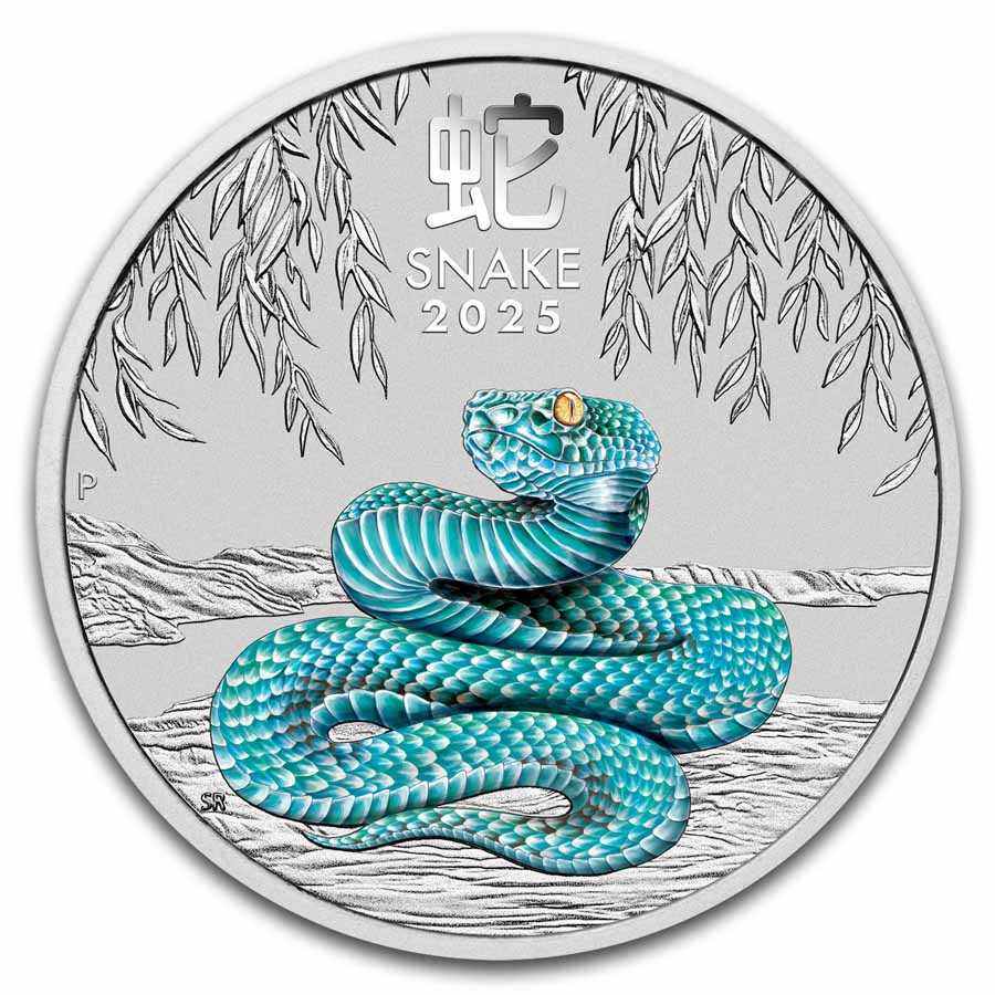2025 AUS 1/2 oz Silver Colorized Lunar Snake MS-70 PCGS FS | eBay