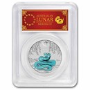 2025 AUS 1/2 oz Silver Colorized Lunar Snake MS-70 PCGS FS