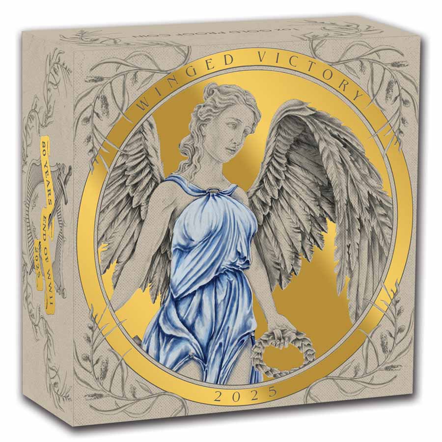 2025 AUS 1 oz Gold 80th Ann. End of WWII Winged Victory Proof