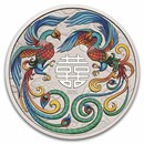 2025 AUS 1 oz Silver Double Phoenix Colorized BU (Multi, Cap)