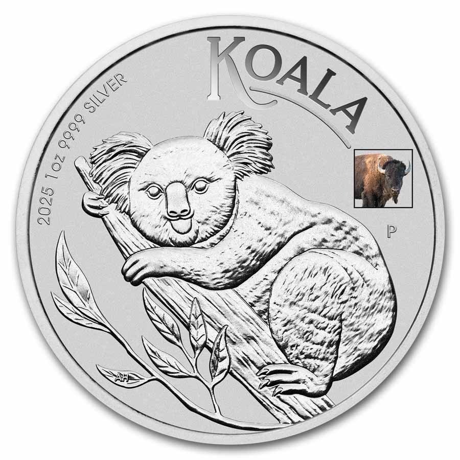 2025 AUS 1 oz Silver Koala-ANA Expo Special Bison Privy (In Card)