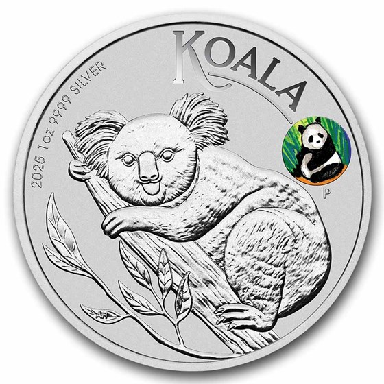 2025 AUS 1 oz Silver Koala Beijing Expo Colorized Panda Privy