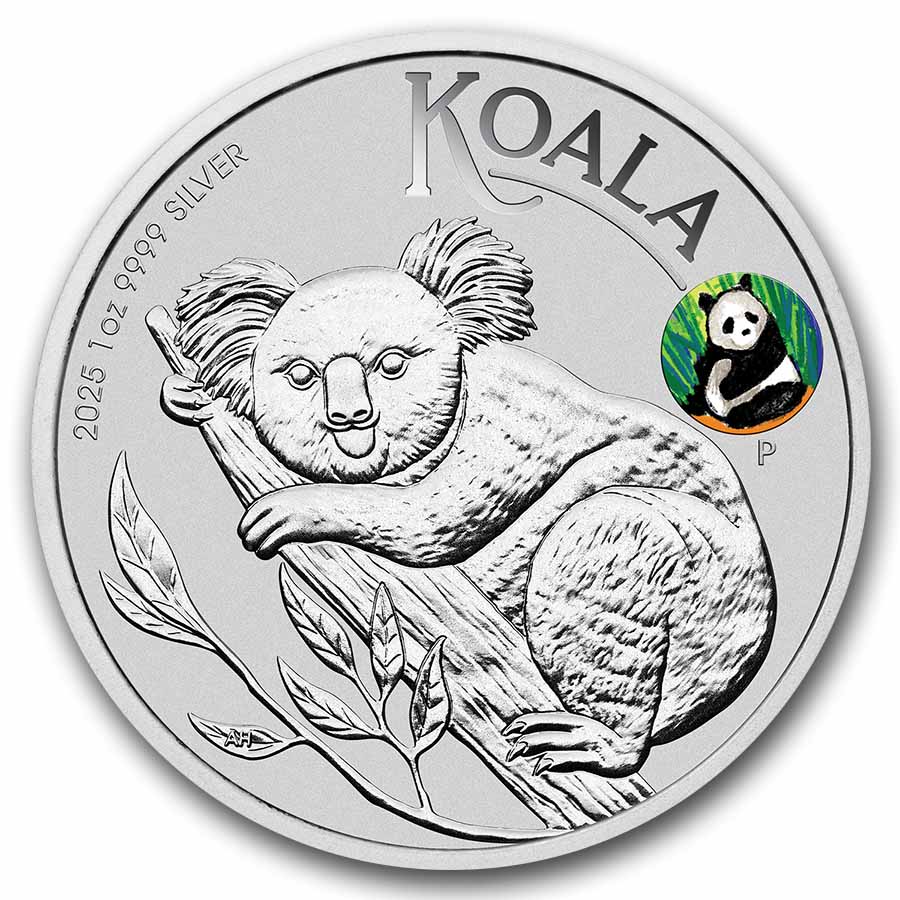 2025 AUS 1 oz Silver Koala Beijing Expo Colorized Panda Privy
