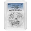 2025 AUS 1 oz Silver Lunar Snake MS-70 PCGS (First Strike)