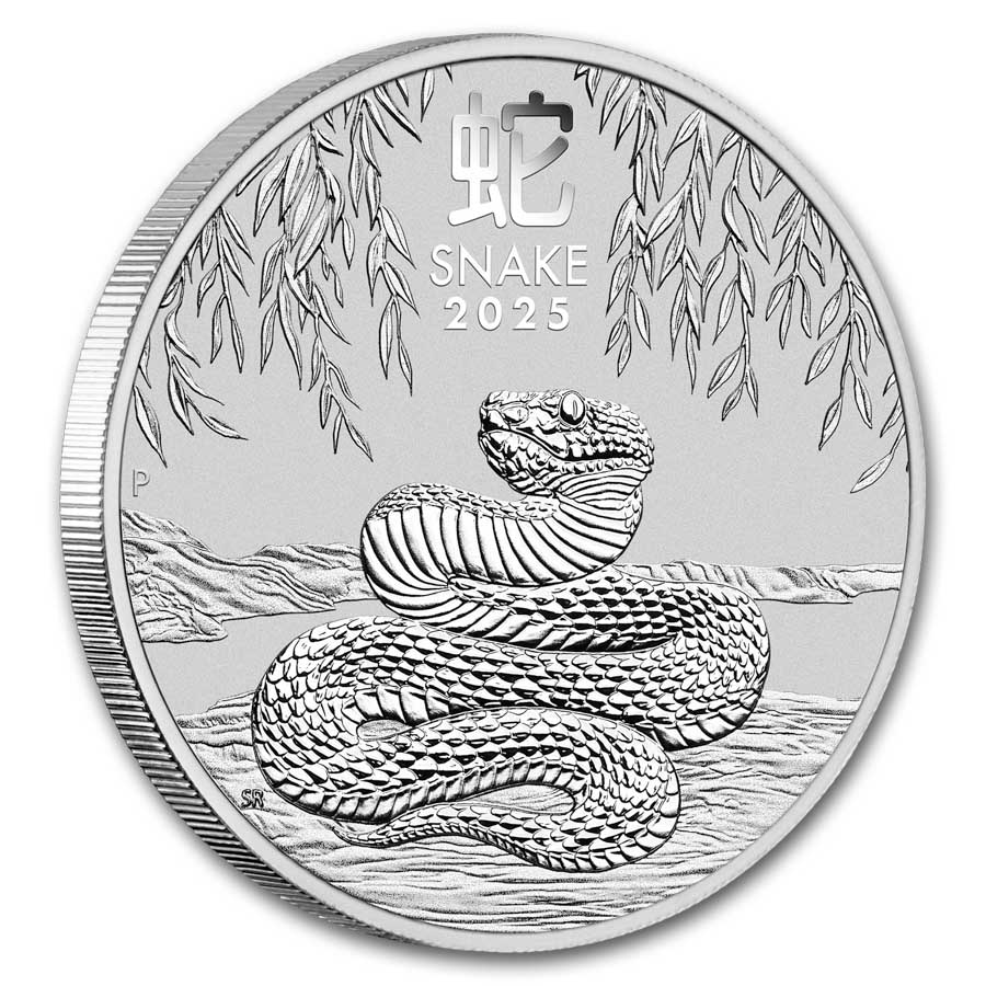 Buy 2025 Australian 1 oz Silver Snake MS-70 (FS, Red Label) | APMEX
