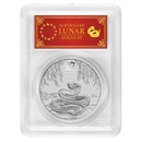 2025 AUS 1 oz Silver Lunar Snake MS-70 PCGS (FS, Red Label)
