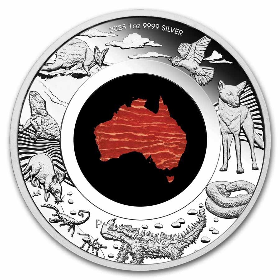 Buy 2025 AUS 1 oz Silver Snakeskin Jasper Proof | APMEX
