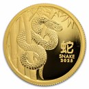 2025 Australia 1/10 oz Gold Lunar Snake Proof (coin only)
