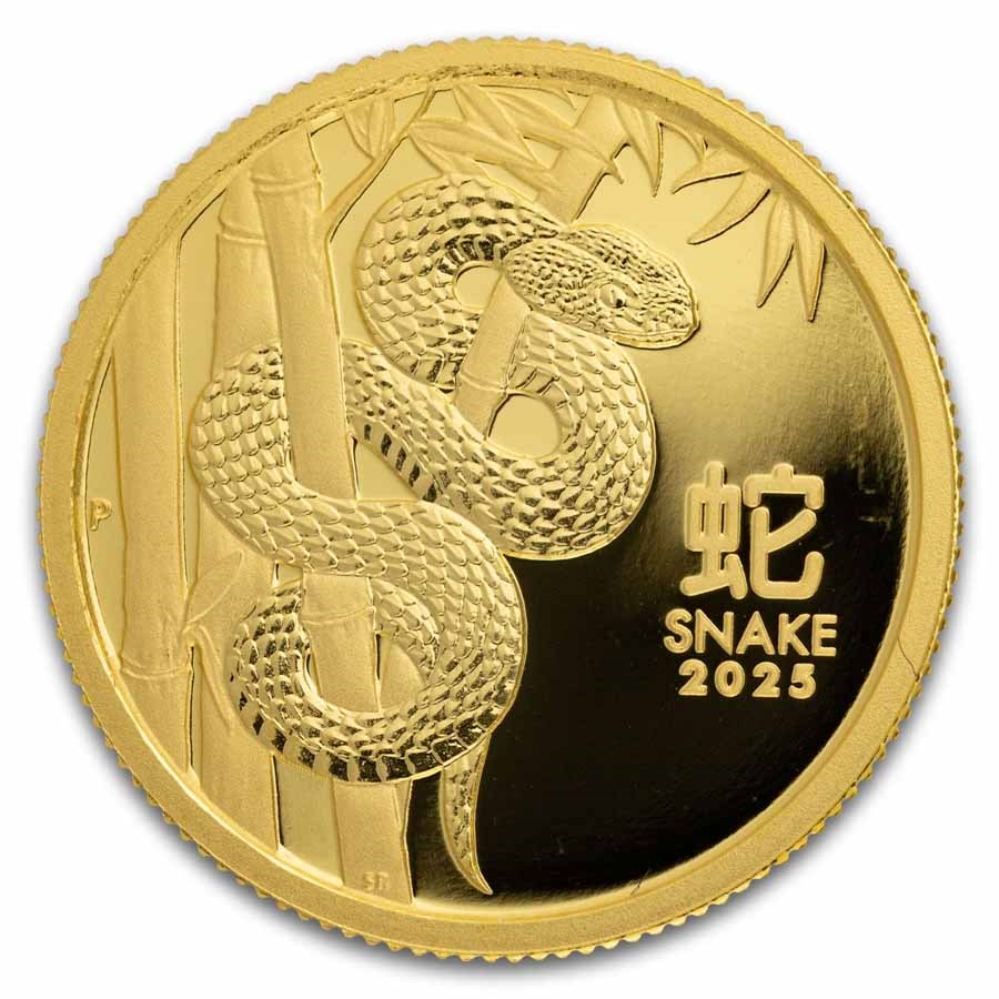 2025 Australia 1/10 oz Gold Lunar Snake Proof (coin only)