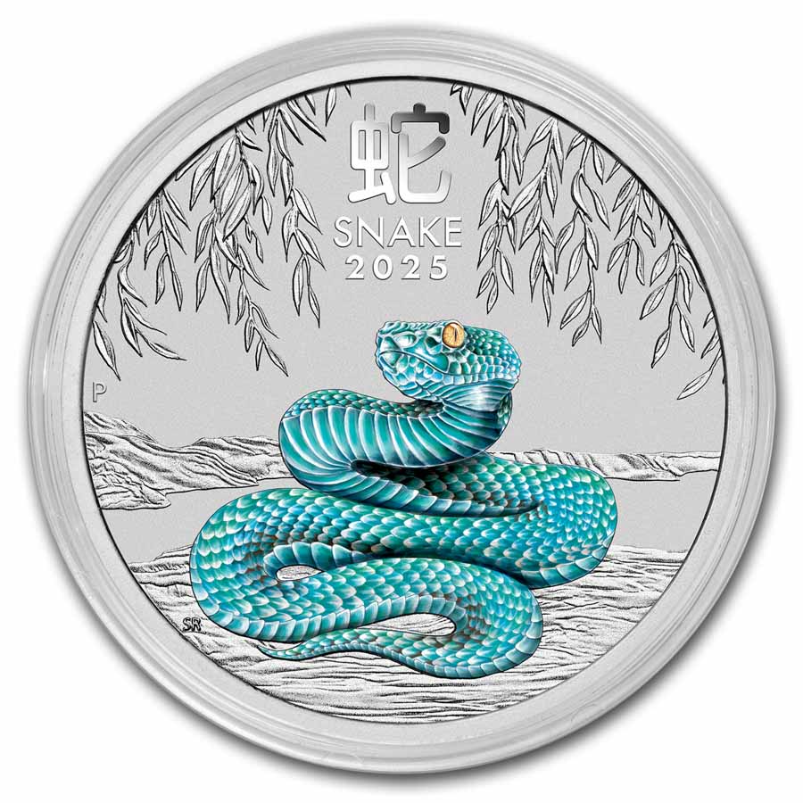 2025 Australia 1/2 oz Silver Lunar Snake BU (Colorized, SIII) | eBay