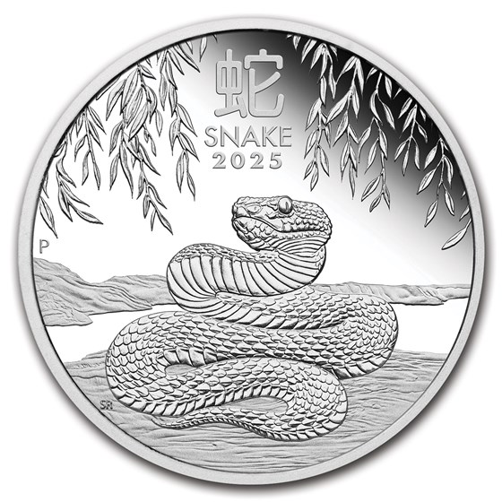 2025 Australia 1/2 oz Silver Lunar Snake Proof (w/Box & COA) 2025 Australia 1/2 oz Silver Lunar Snake Proof (w/Box & COA)