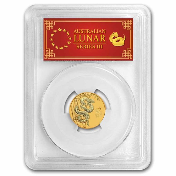 2025 Australia 1/4 oz Gold Lunar Snake MS-70 PCGS (FS Red Label) 2025 Australia 1/4 oz Gold Lunar Snake MS-70 PCGS (FS Red Label)