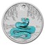 2025 Australia 1/4 oz Silver Lunar Snake BU Colorized (In Card)