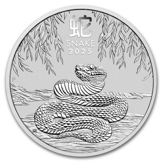 2025 Australia 1 kilo Silver Lunar Snake BU (Series III)