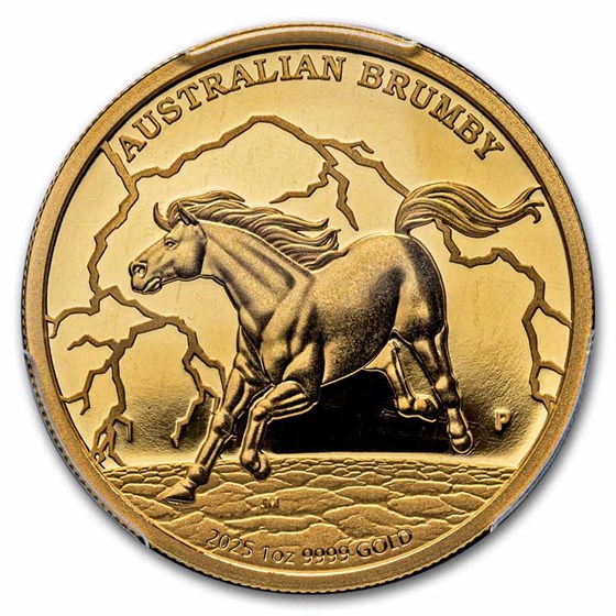 2025 Australia 1 oz Gold Australian Brumby PR-70 PCGS 2025 Australia 1 oz Gold Australian Brumby PR-70 PCGS