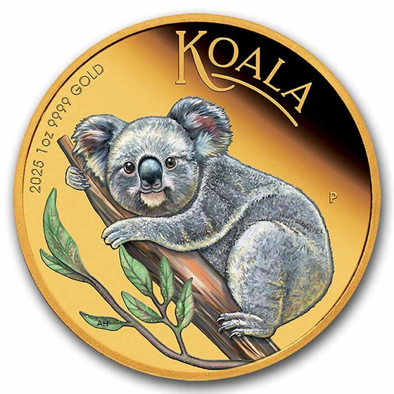 2025 Australia 1 oz Gold Colorized Koala Proof (Box & COA)