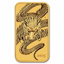 2025 Australia 1 oz Gold Dragon Rectangular Coin BU 2025 Australia 1 oz Gold Dragon Rectangular Coin BU