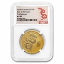2025 Australia 1 oz Gold Lunar Snake MS-70 NGC (First Release)