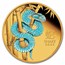 2025 Australia 1 oz Gold Lunar Snake PF (Colorized, Box & COA)