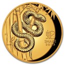 2025 Australia 1 oz Gold Lunar Snake Proof (HR, Box & COA)