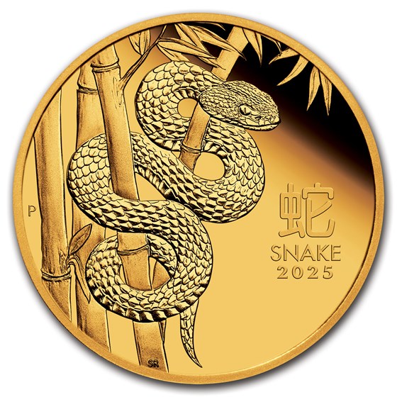 2025 Australia 1 oz Gold Lunar Snake Proof (w/Box & COA) 2025 Australia 1 oz Gold Lunar Snake Proof (w/Box & COA)