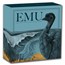 2025 Australia 1 oz Silver Colorized Emu BU