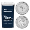2025 Australia 1 oz Silver Kangaroo (25-Coin MintDirect® Tube)