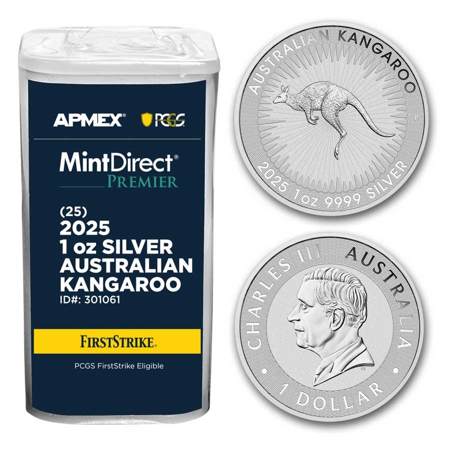 2025 Australia 1 oz Silver Kangaroo (MD® Premier + PCGS FS Tube)