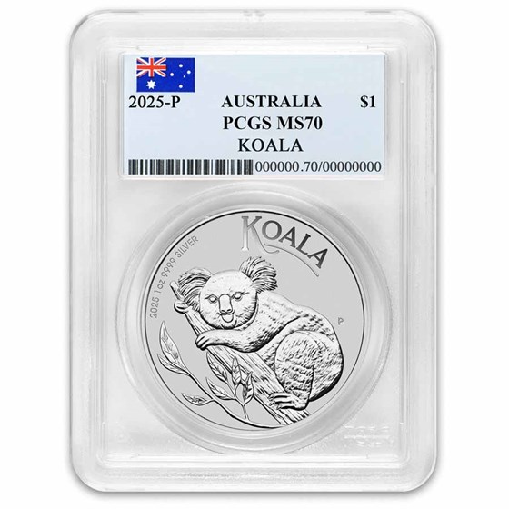 2025 Australia 1 oz Silver Koala PCGS MS-70 2025 Australia 1 oz Silver Koala PCGS MS-70