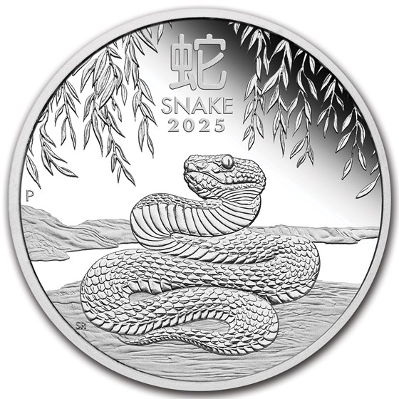 2025 Australia 1 oz Silver Lunar Snake Proof (w/Box & COA) 2025 Australia 1 oz Silver Lunar Snake Proof (w/Box & COA)