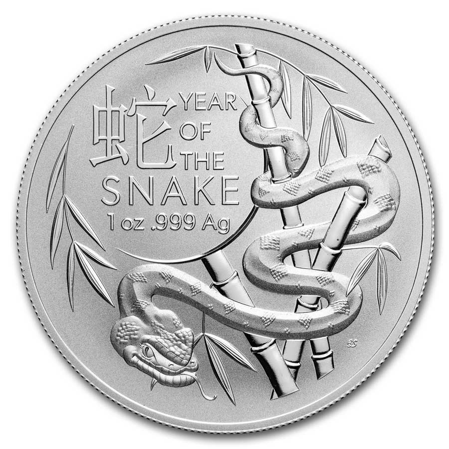 2025 Australia 1 oz Silver Lunar Year of the Snake BU