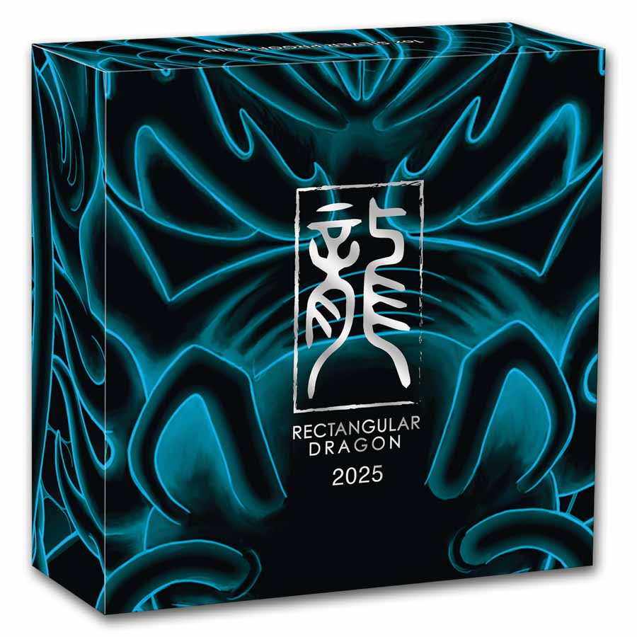 2025 Australia 1 oz Silver Rectangular Dragon Proof 317823