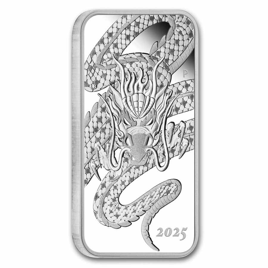 げ*う様 Dragon Silver Coin - Perthmint 2025 Australia 1 oz Silver Rectangular Dragon Proof | eBay