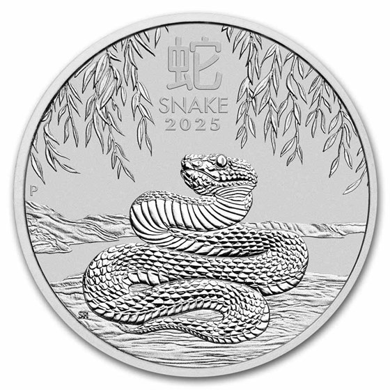 2025 Australia 10 kilo Silver Lunar Snake BU (Series III) 2025 Australia 10 kilo Silver Lunar Snake BU (Series III)