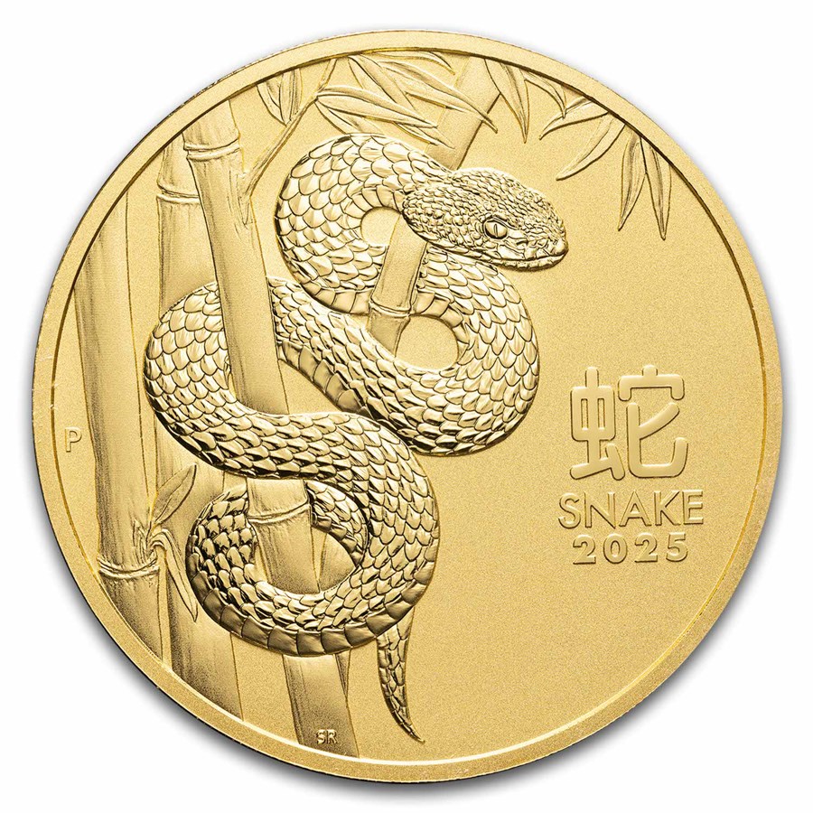 2025 Australia 10 oz Gold Lunar Snake BU (Series III)