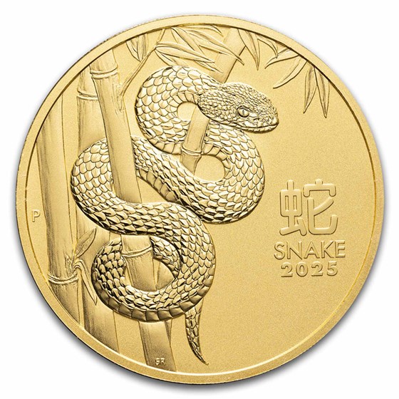 2025 Australia 10 oz Gold Lunar Snake BU (Series III)