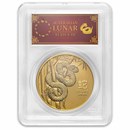 2025 Australia 2 oz Gold Lunar Snake MS-70 PCGS (Red Label)