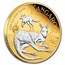 2025 Australia 2 oz Silver Kangaroo Proof (Reverse Gilded)