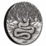 2025 Australia 2 oz Silver Year of the Snake Antiqued