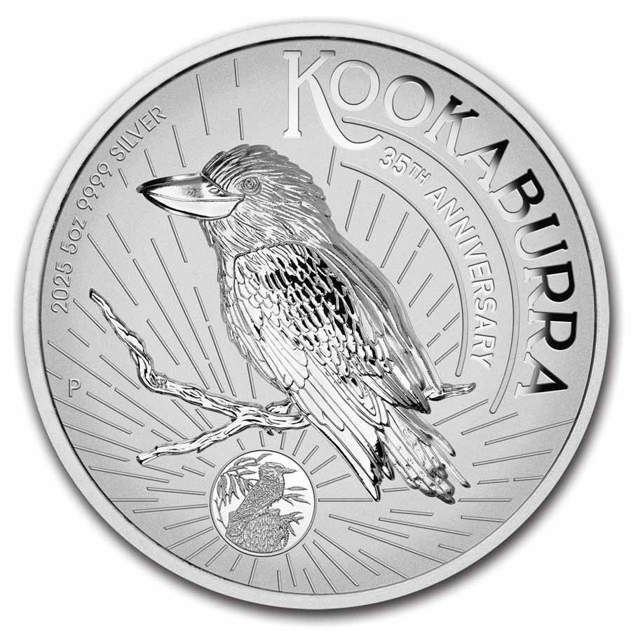 2025 Australia 5 oz Silver HR Incused Australian Kookaburra PF