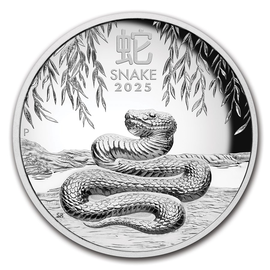 2025 Australia 5 oz Silver Lunar Snake Proof (HR, w/Box & COA)