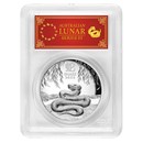 2025 Australia 5 oz Silver Snake HR PR-70 DCAM (FS, Red Label)