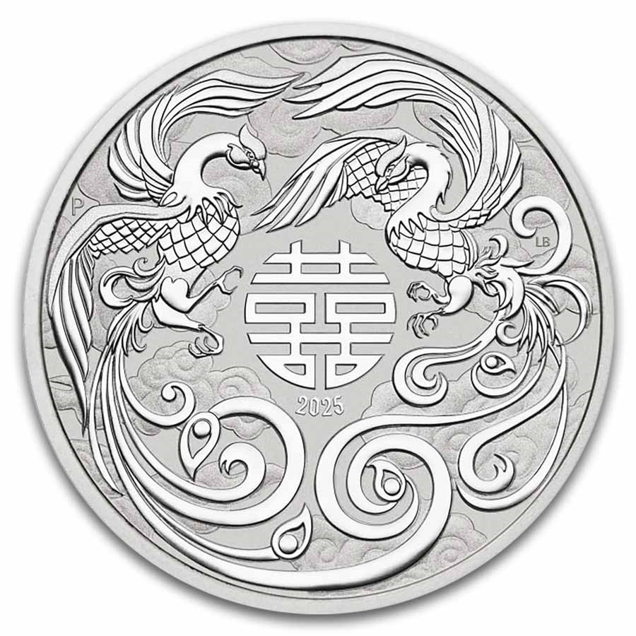 2025 Australia Myths & Legends: 1 oz Silver Double Phoenix BU