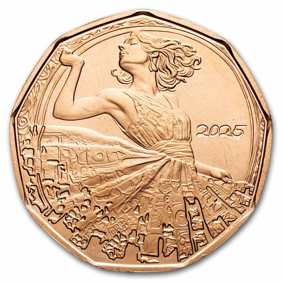 2025 Austria Copper €5 New Year's: Dance Away