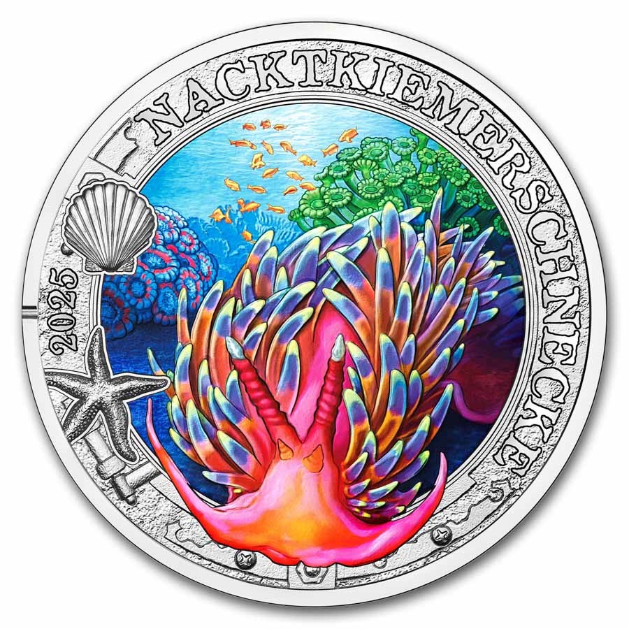 2025 Austria Cupro-Nickel €3 Marine Life Dorid (Sea Slug)