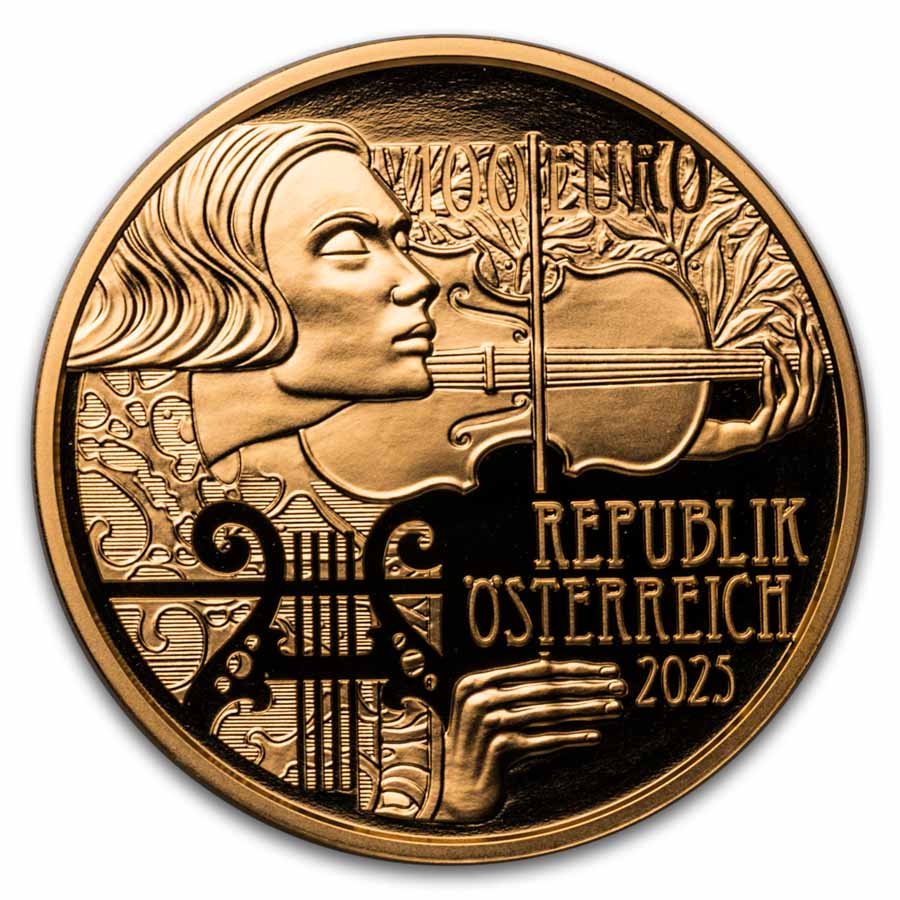 Buy 2025 Austria ½ oz Gold 125 Yrs Vienna Orchestra | APMEX