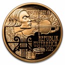 2025 Austria Pf Gold €100 125 Yrs Vienna Symphony Orchestra