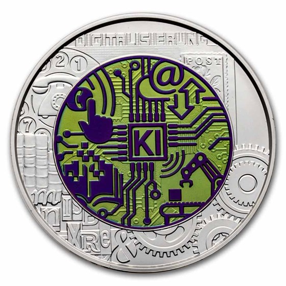 2025 Austria Silver/Niobium Digitalization €25 BU 2025 Austria Silver/Niobium Digitalization €25 BU